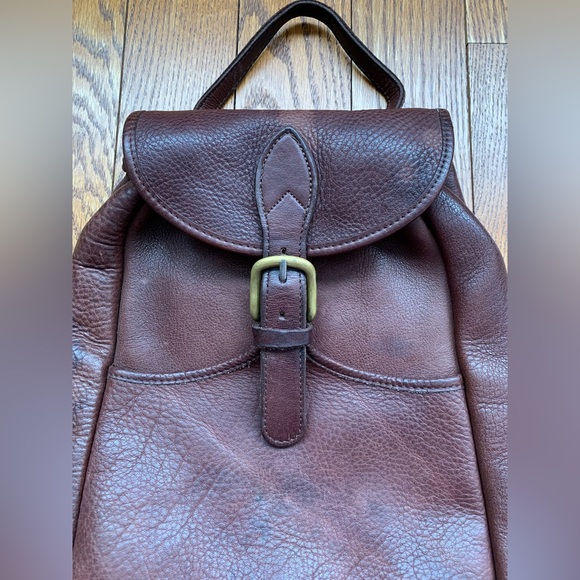 Vintage Leather Backpack - Picture 3 of 14